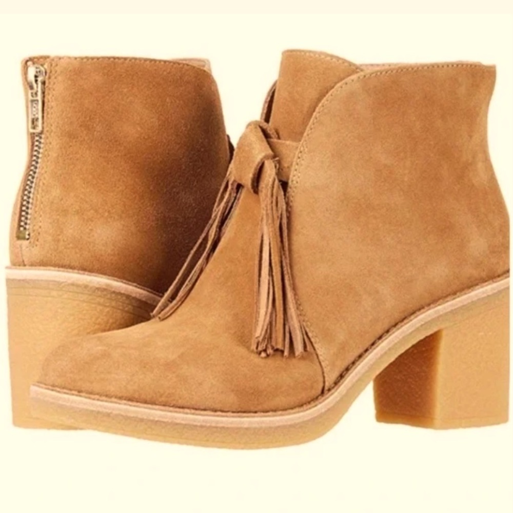 ❤️ UGG Chestnut Corin Block Heel Ankle Boot